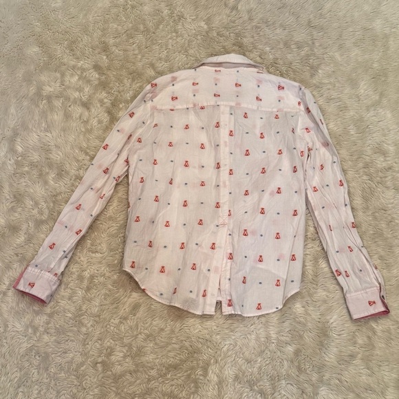 Anthropologie Maeve Miette Teepee Print Buttondown Shirt - Size 6 - Picture 4 of 6